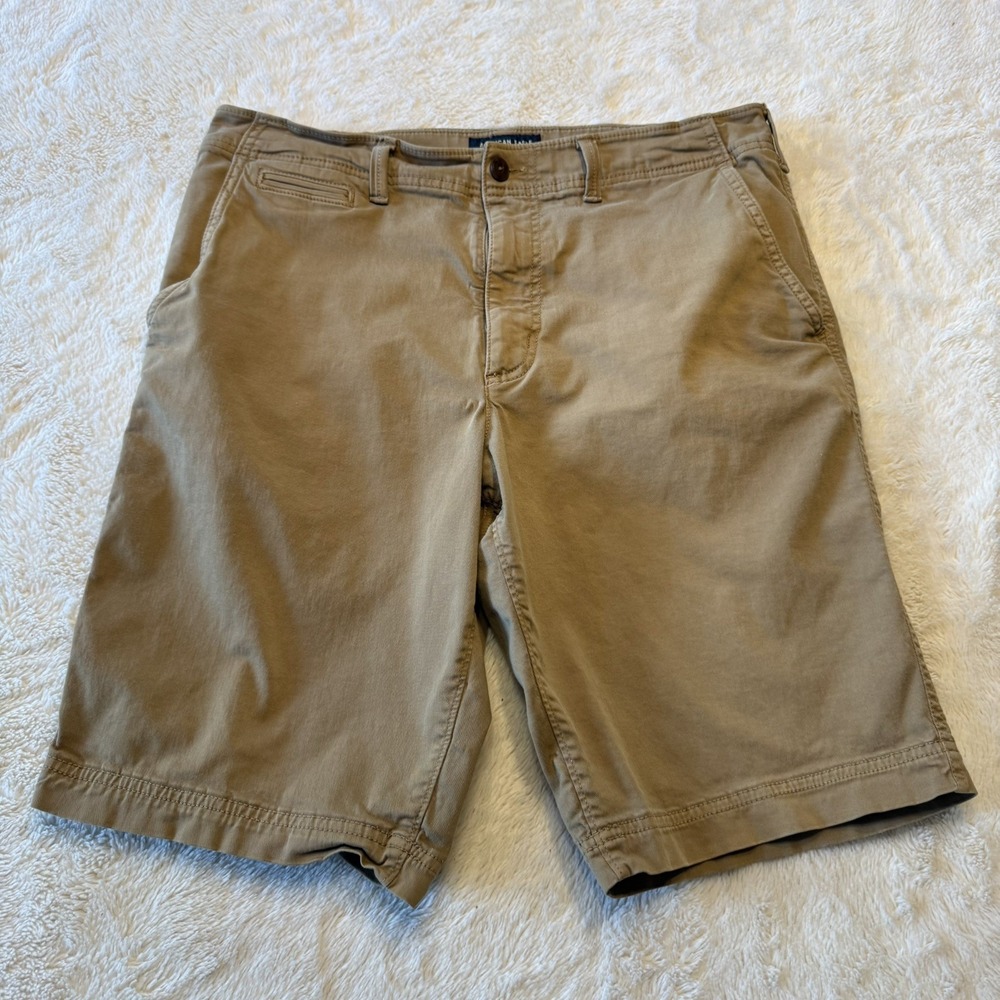 American Eagle Outfitters Extreme Flex Beige Chino Shorts Mens 34